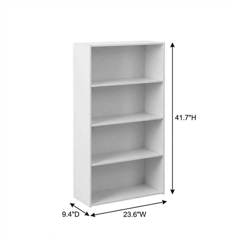 Wooden bookcase with minimalist design for contemporary living spaces