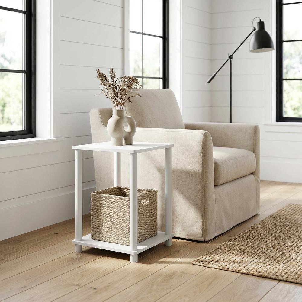 Wood Bookcase with Open Shelves and Sturdy Construction for Living Room Storage