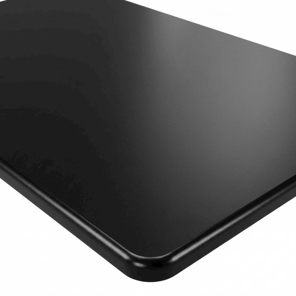 Black and Grey Laptop Desk with Sturdy Workstation Surface and Modern Design