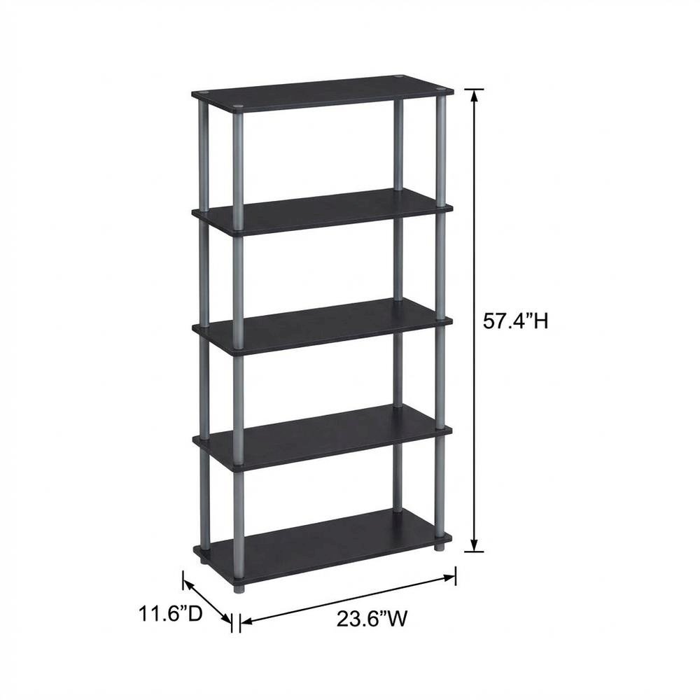 Wooden bookcase with modern design, sturdy construction, and ample storage space