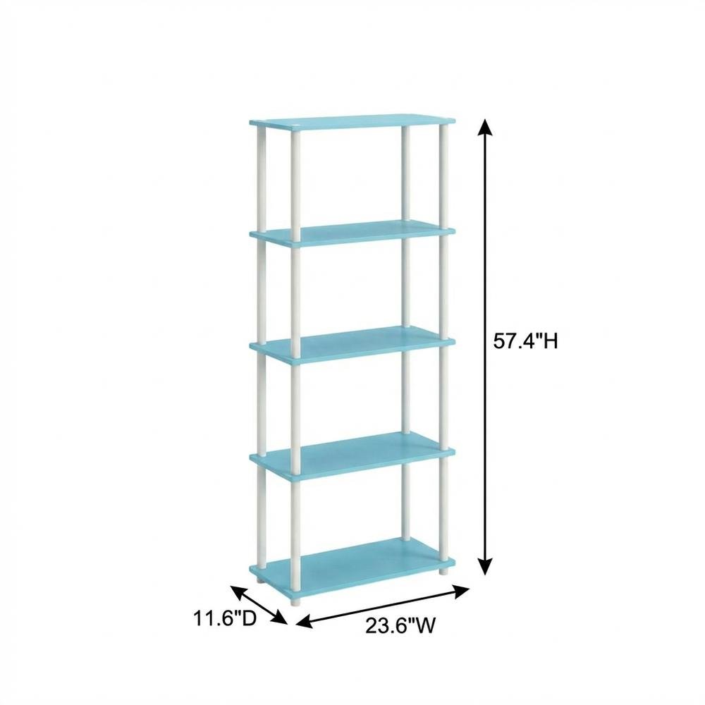 Wooden Bookcase with Open Shelves and Durable Construction for Living Room