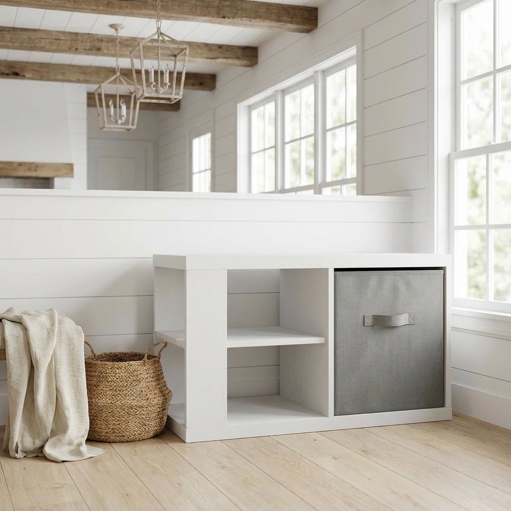 White Coffee Table with Modern Design and Spacious Surface for Living Room
