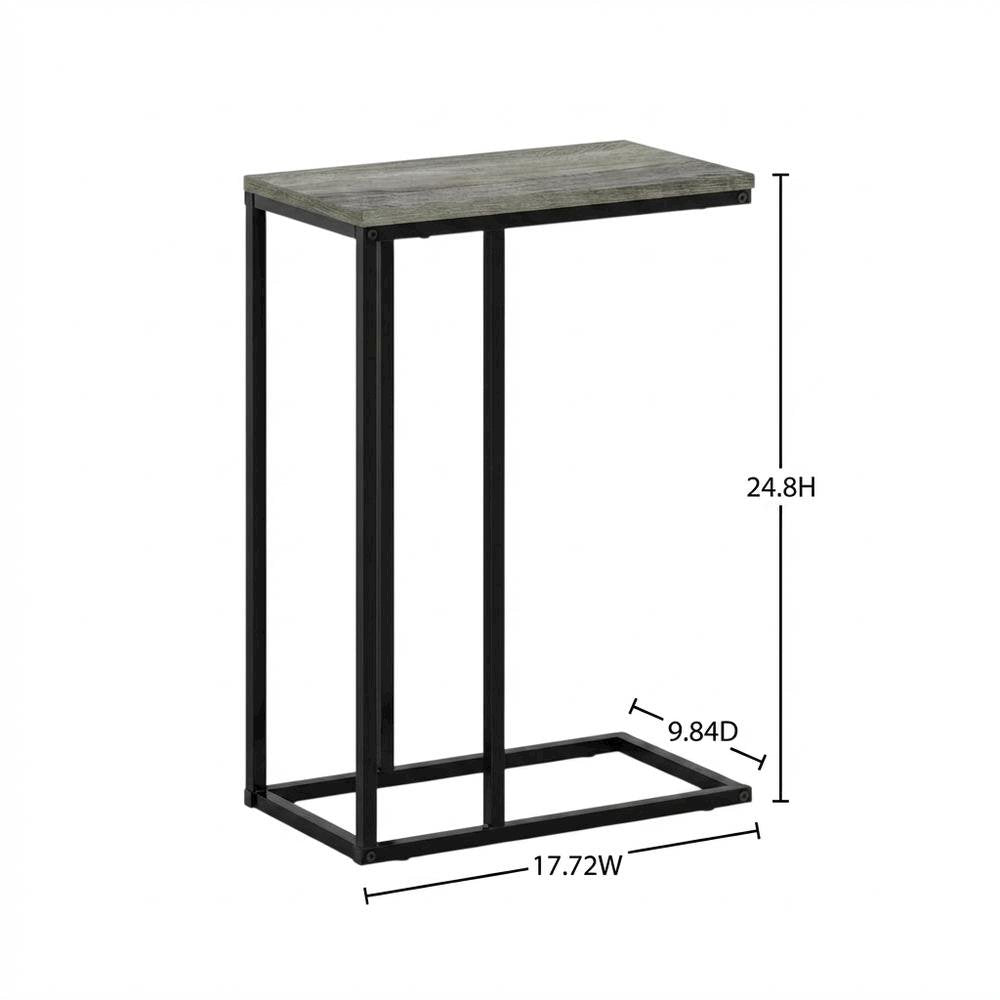 French Oak Grey, Side Table, Quality Build, Durable Wood Frame