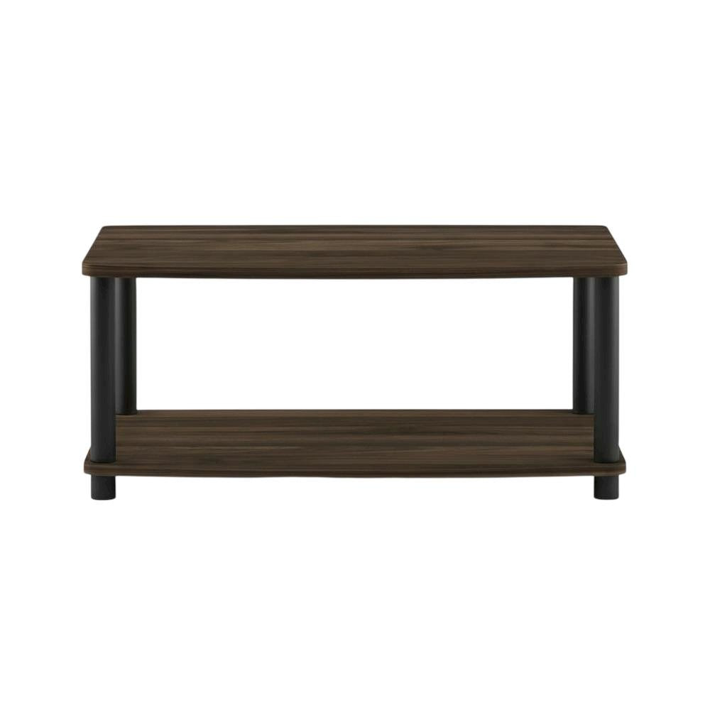 Wooden TV stand with elevated design and no tools required