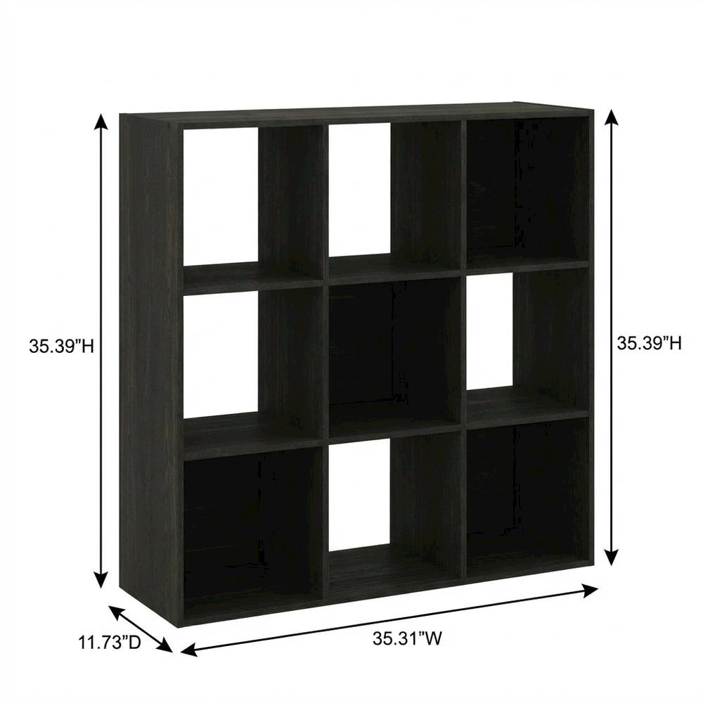 Wood Bookcase with Open Shelving for Living Room Storage