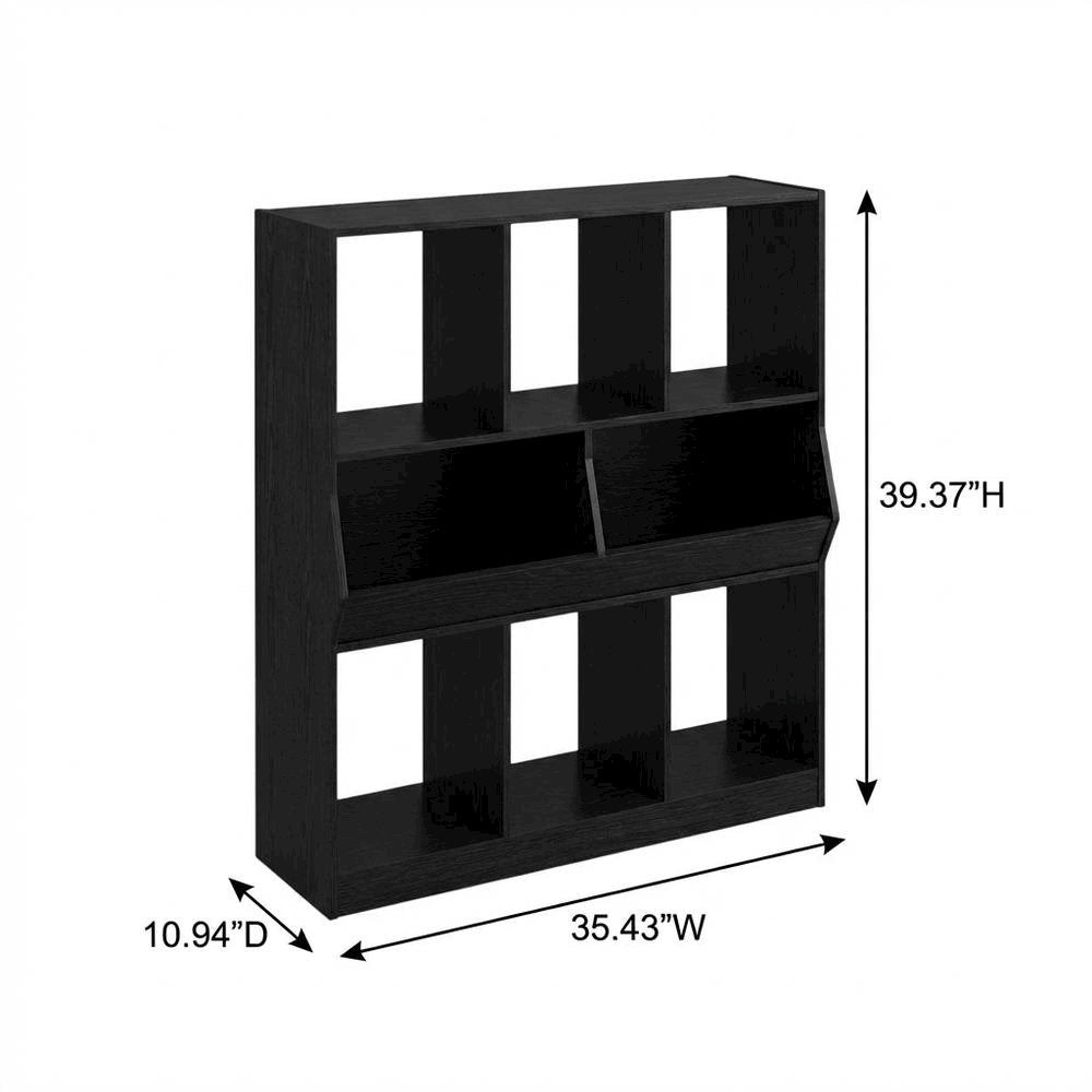 Wooden bookcase with simple design for versatile storage