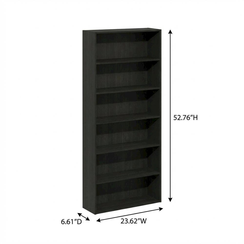 Wooden bookcase with sturdy frame for home organization