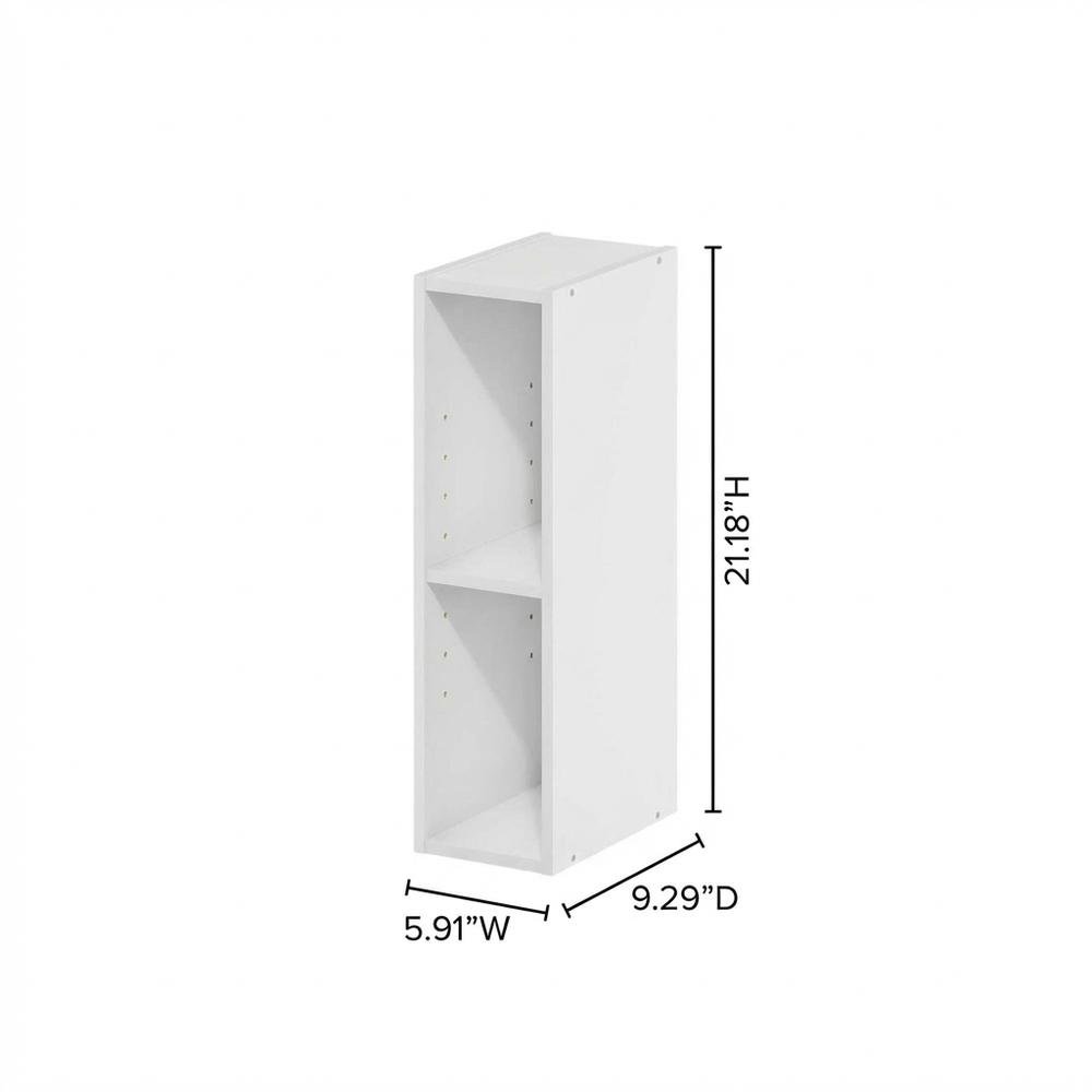 Wooden White Bookcase with Compact Design and Ample Storage Space