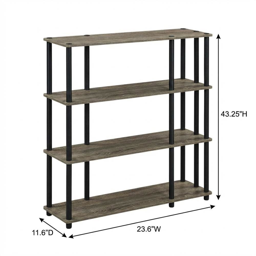 Wooden Bookcase with Shelves and Modern Design, Sturdy Storage Solution