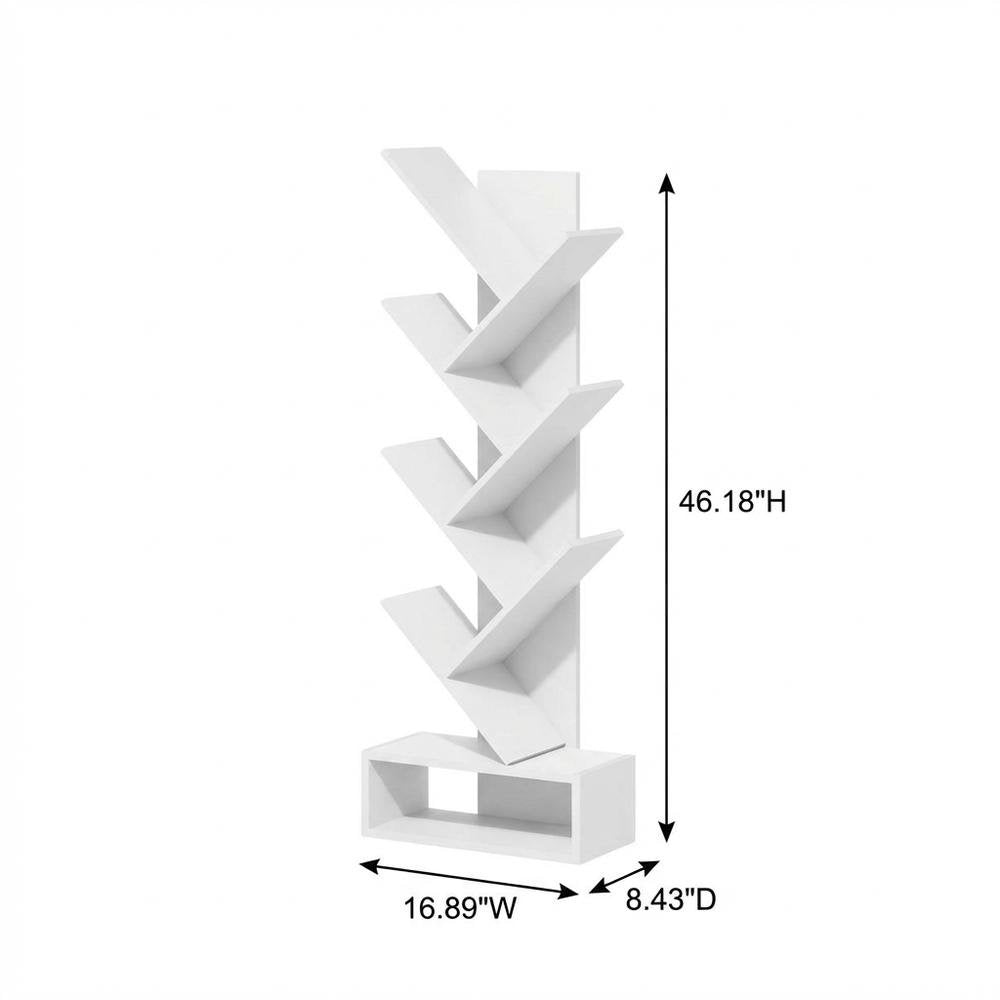Wooden bookcase with simple design and sturdy construction