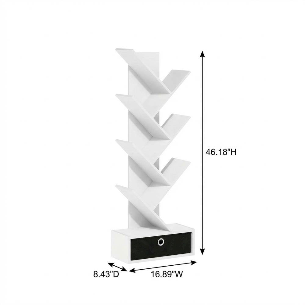 Wooden bookcase with sleek design and sturdy construction
