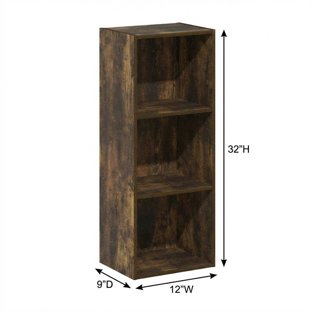 Wooden Bookcase with Adjustable Shelves and Durable Design