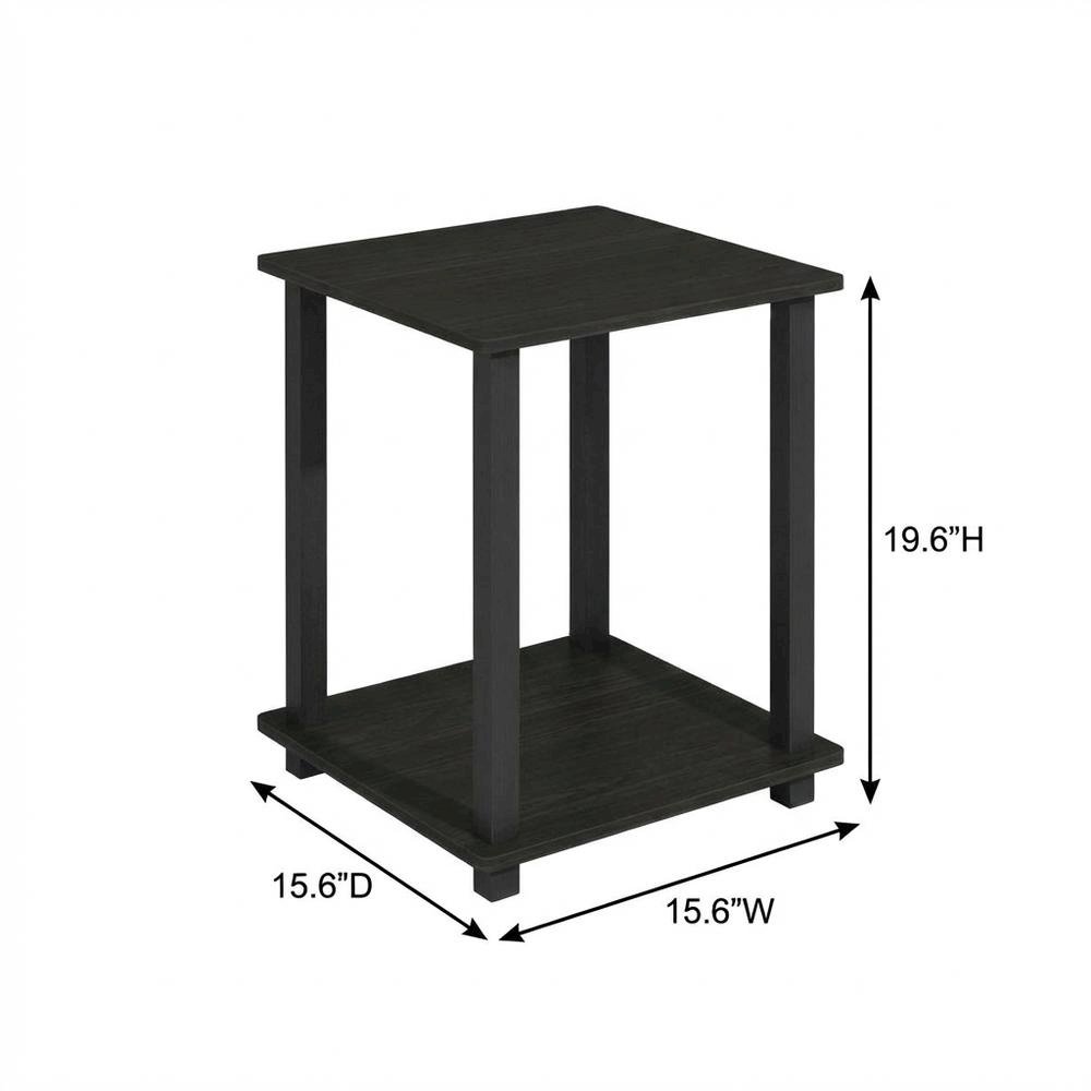 Wood bookcase with sleek design, sturdy construction, perfect for living room, 2-pc