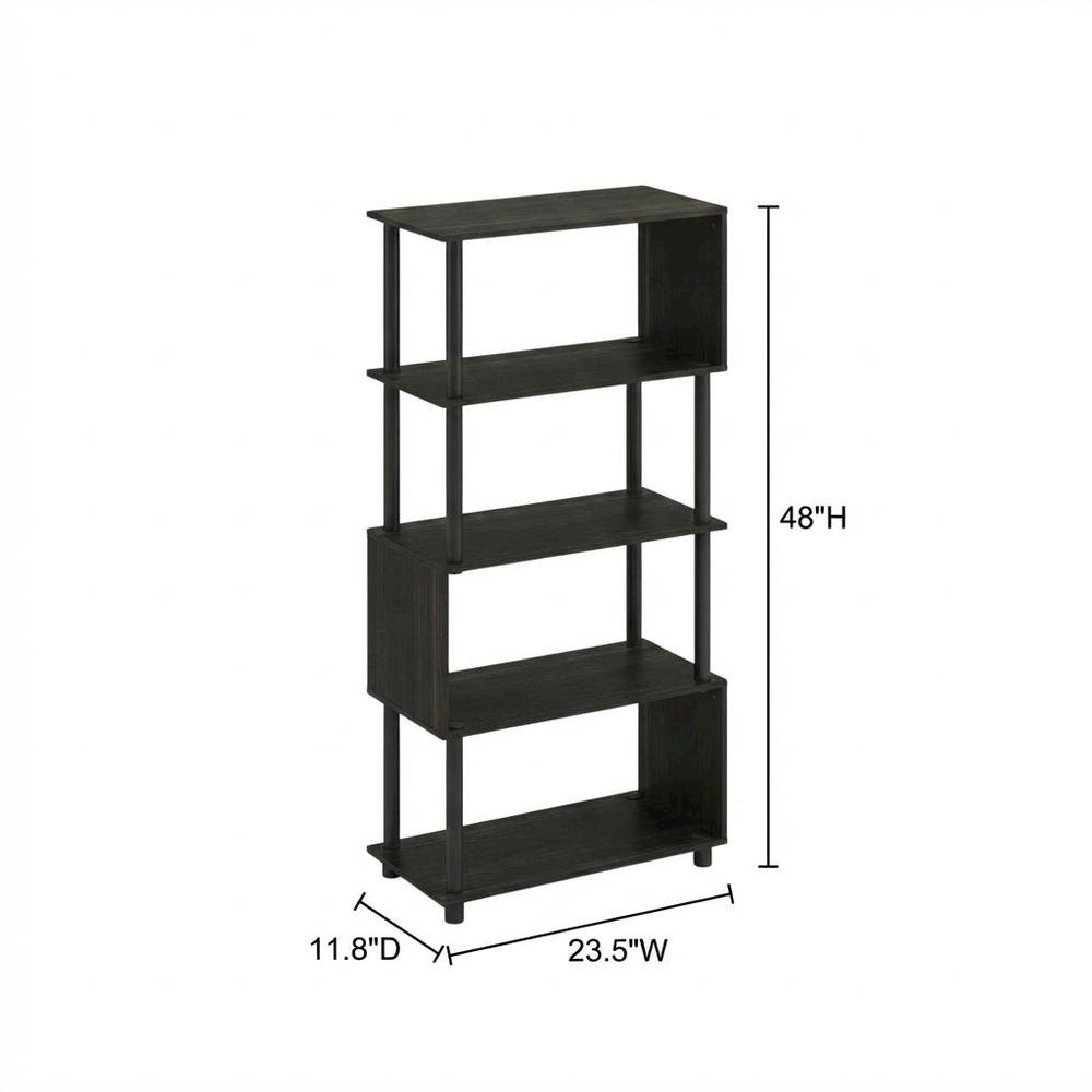 Wooden Bookcase with Open Shelving for Storage and Display