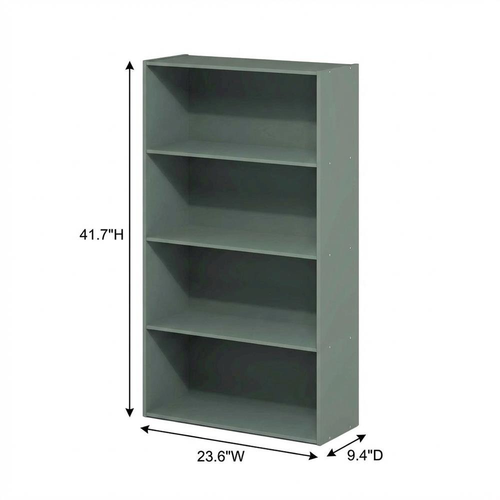 Wooden Bookcase with Engineered Wood Finish for Home Office Storage