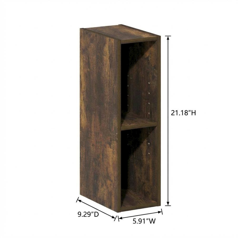 Bookshelf with Engineered Wood Finish for Living Room Storage