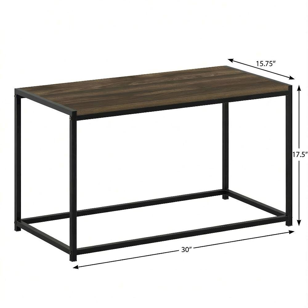Columbia Walnut Coffee Table with Modern Design and Compact Lightweight Build