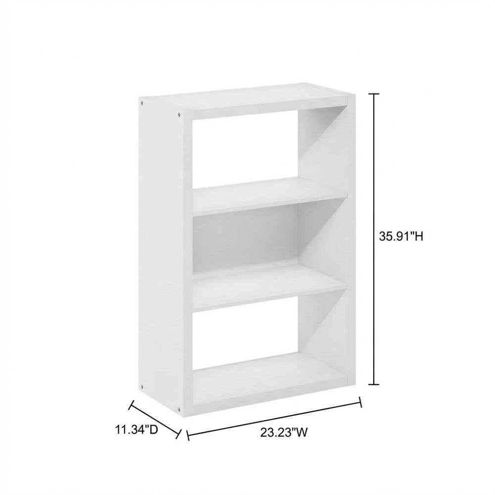 Wooden bookcase with clean design and sturdy construction
