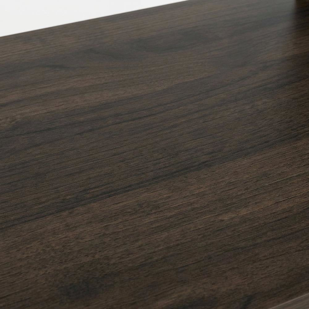 Dark Walnut Laptop Desk with Spacious Surface and Sturdy Design