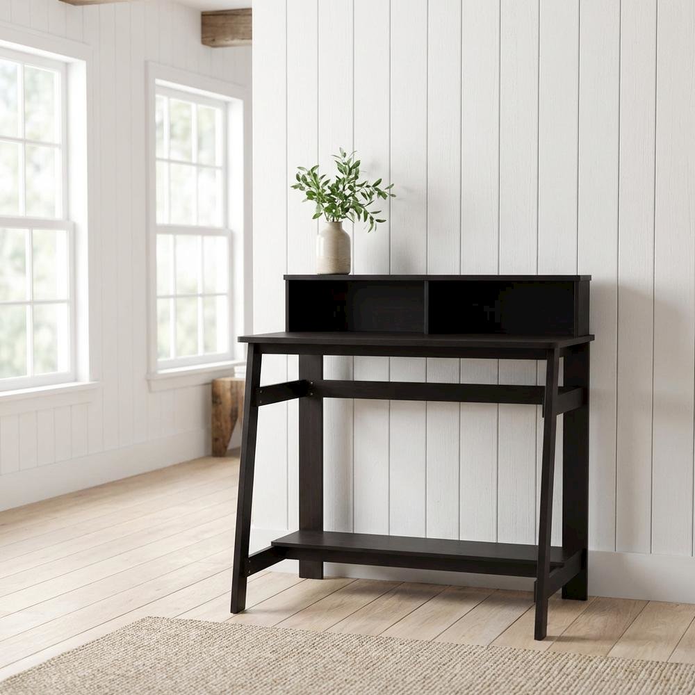 Espresso A Frame Computer Desk with Sleek Design and Sturdy Construction
