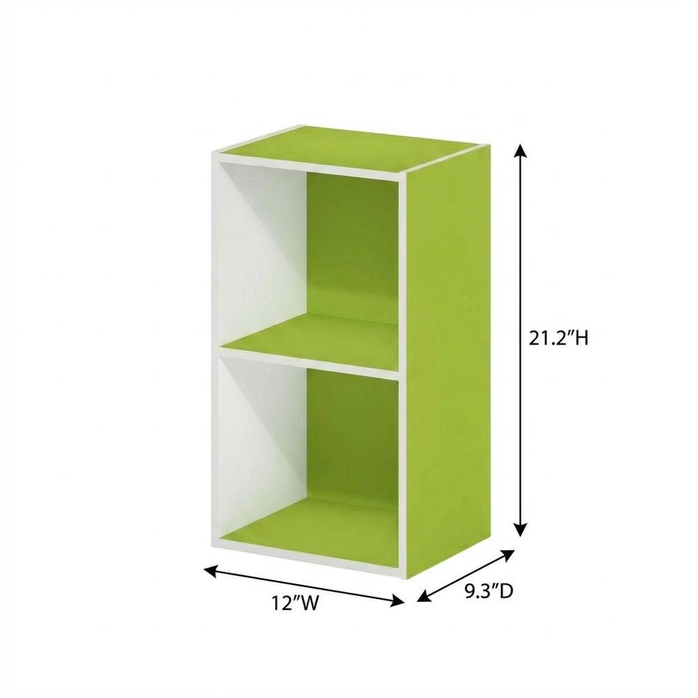 Storage solution with 2 open tiers, suitable for living room or office