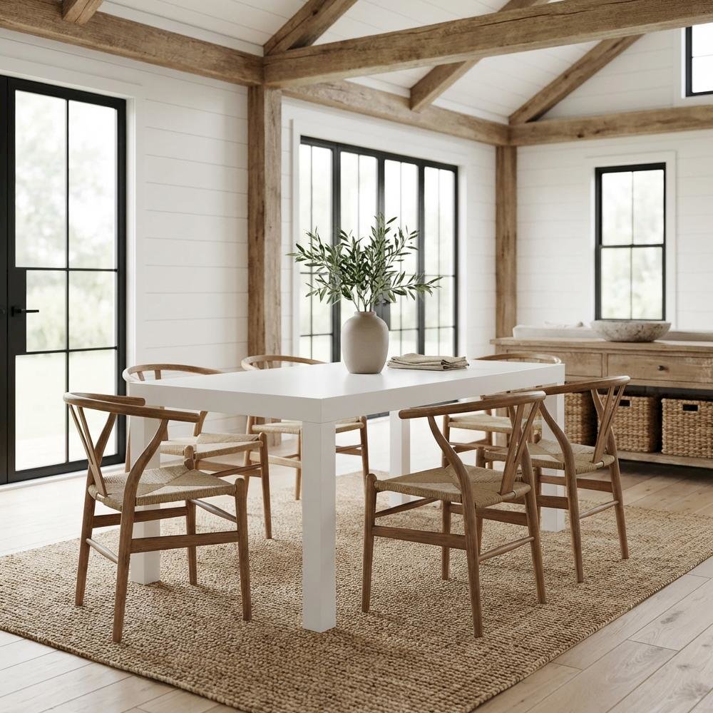 White Simple Coffee Table with Modern Design and Lightweight Construction