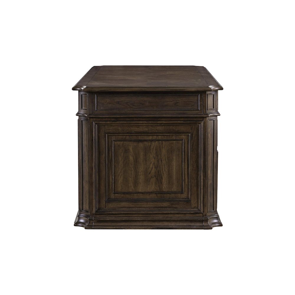 Executive Desk with Locking File Storage Drawers Home Office