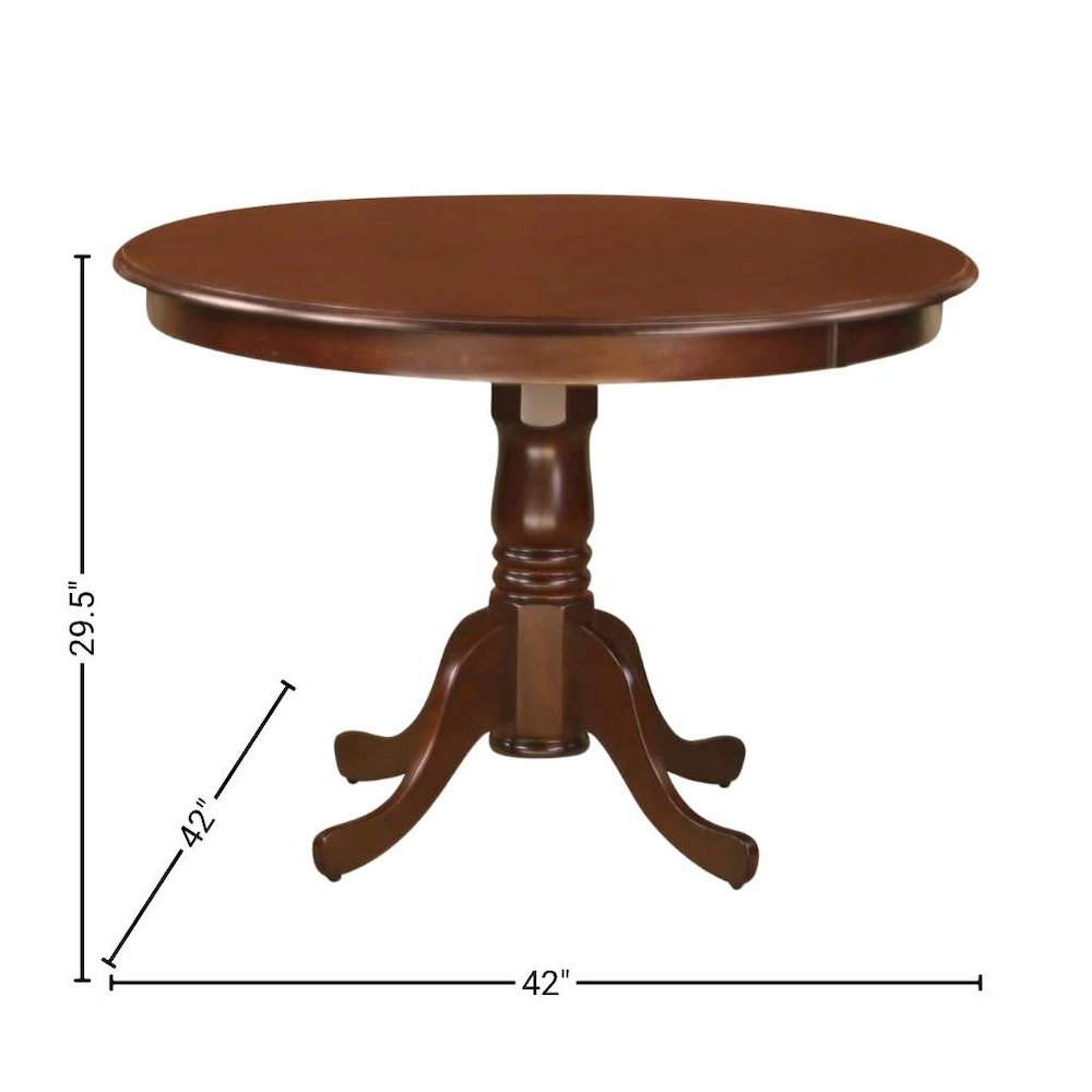 Solid Wood 5 Pc Breakfast Nook Table Set with Kitchen Table Chairs Set of 4