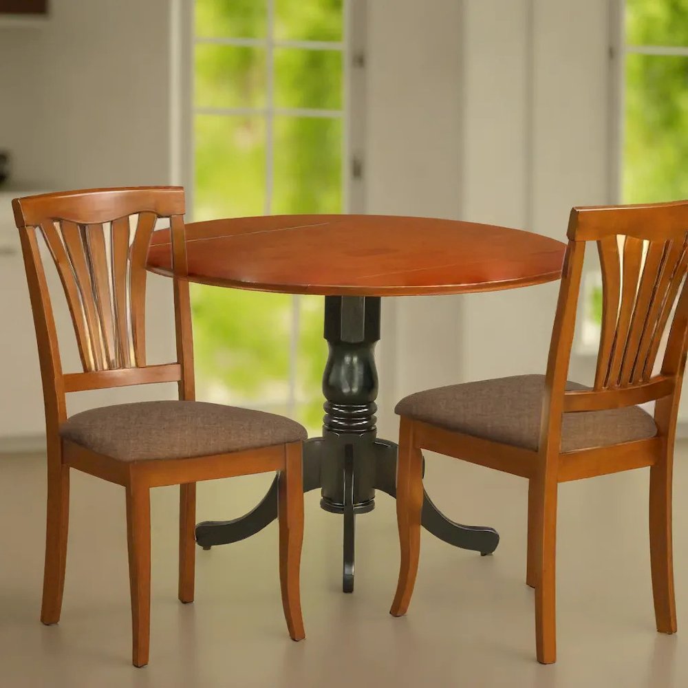 Elegant Round Kitchen Table with Drop Leaves for Small Dining Spaces