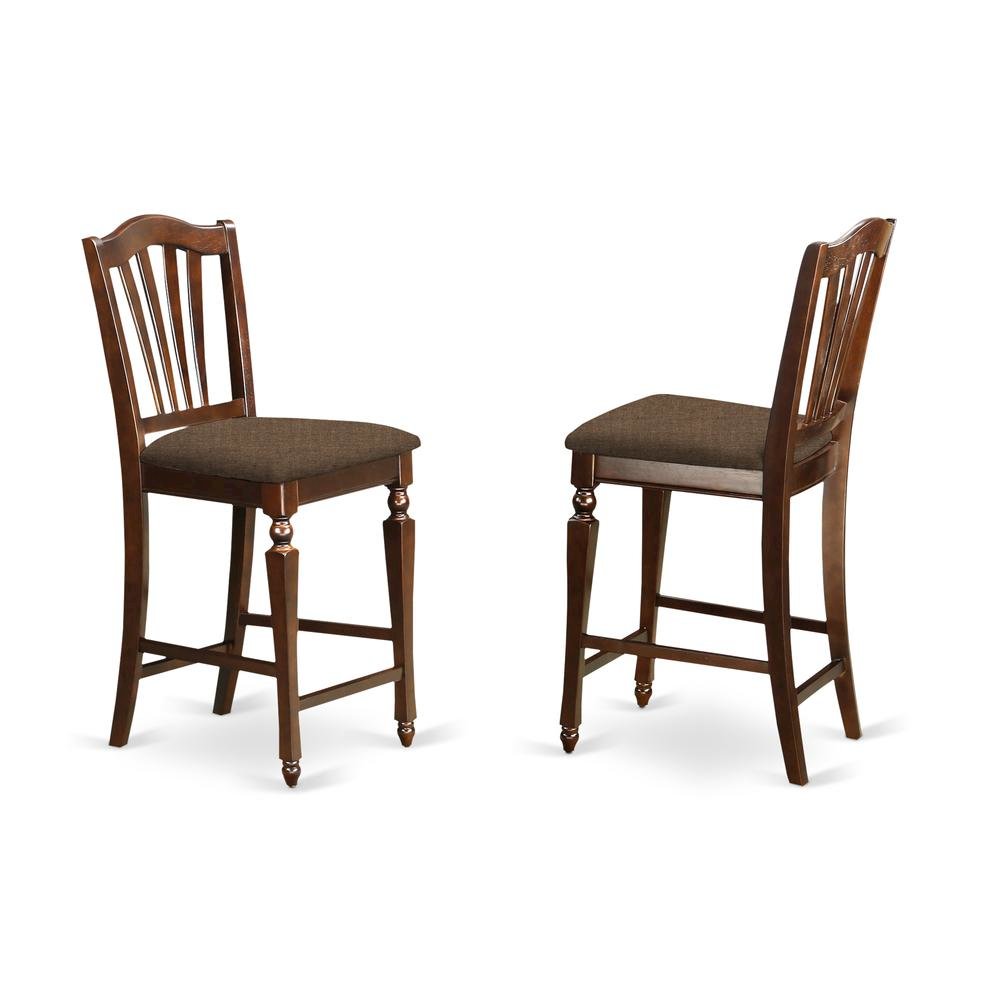 Solid Wood 5 Piece Counter Height Dining Set with Table and 4 Chairs