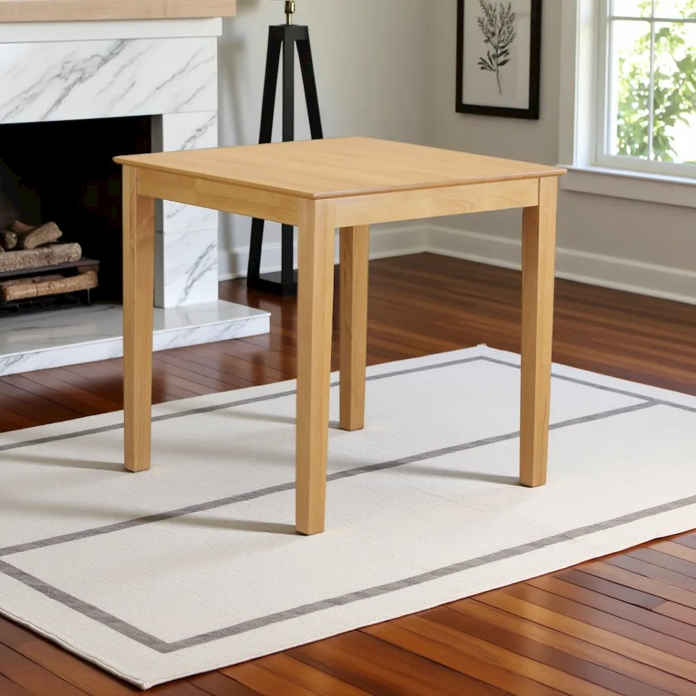 Elegant Oak Small Dining Table – Solid Wood Kitchen Table for 4