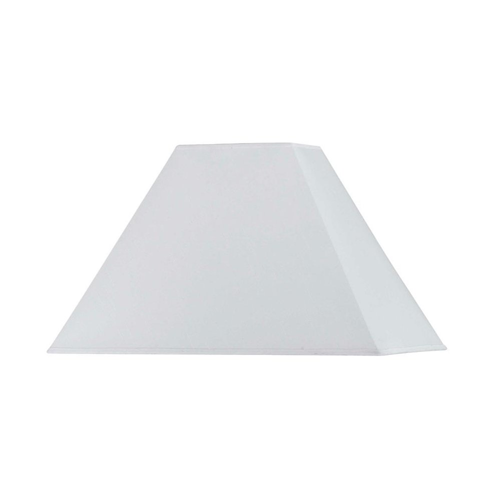 Rectangular White Hardback Shade
