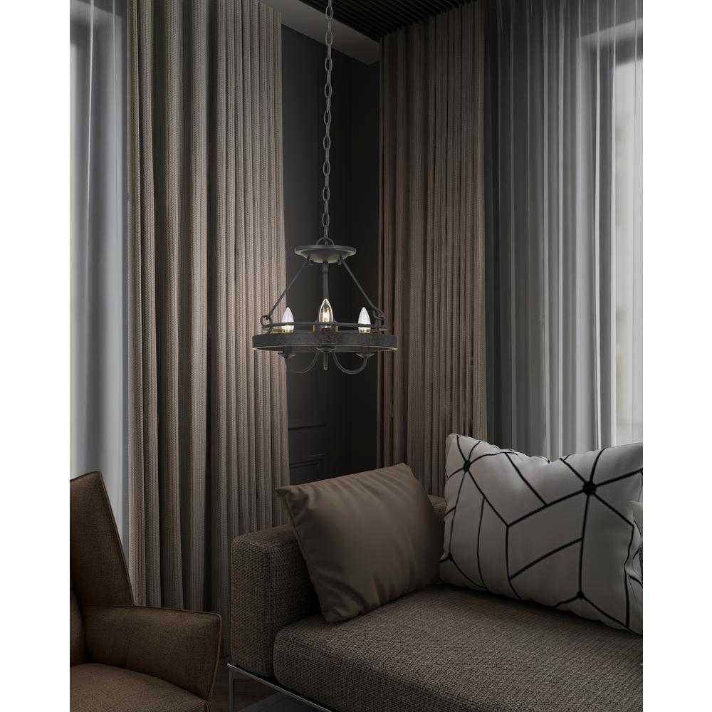 60W X 3 Helena Metal 2 In 1 Pendant/Semi FLush Mount Fixture