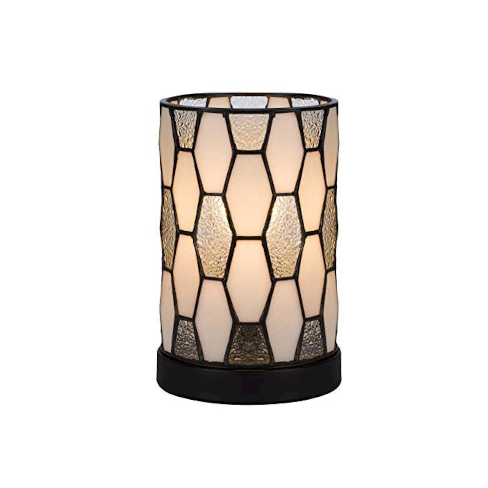 40W Metal/Resin Tiffany Accent Lamp With Inline Switch