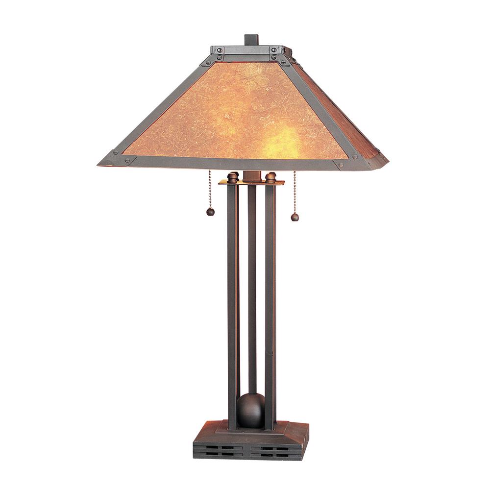 24.5" Height Metal Table Lamp in Matte Black