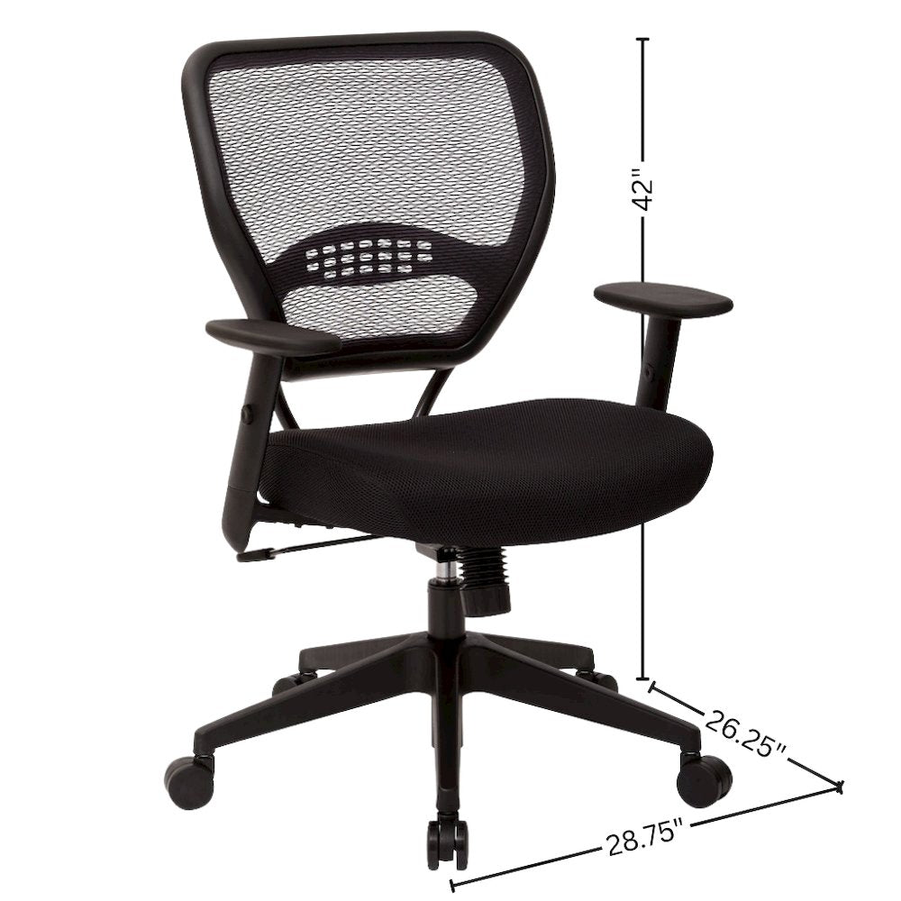 Ergonomic Mesh Office Chair – Mid-Back Task Chair With Mesh Seat