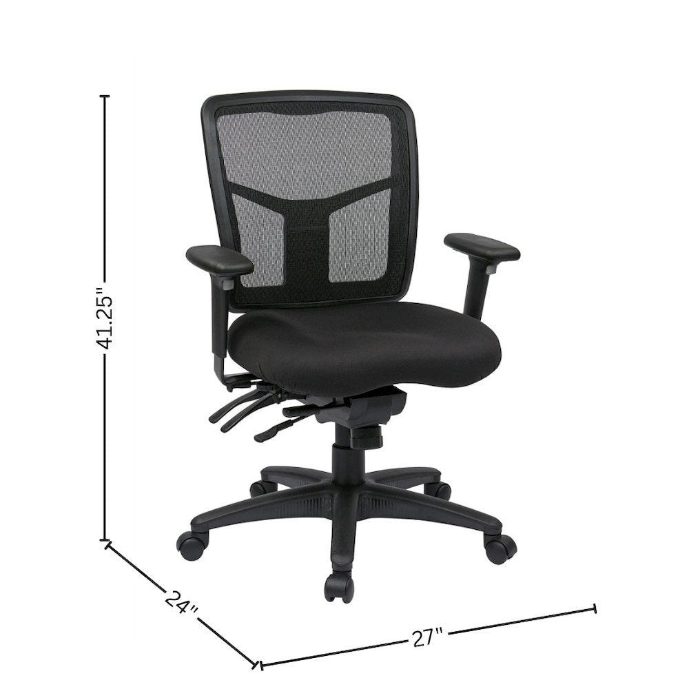 Ergonomic Mesh Office Chair – Mid-Back Task Chair With Mesh Seat