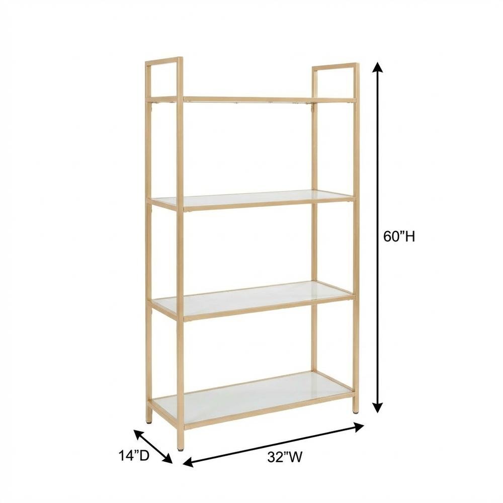 White modern bookcase with versatile storage and sleek design