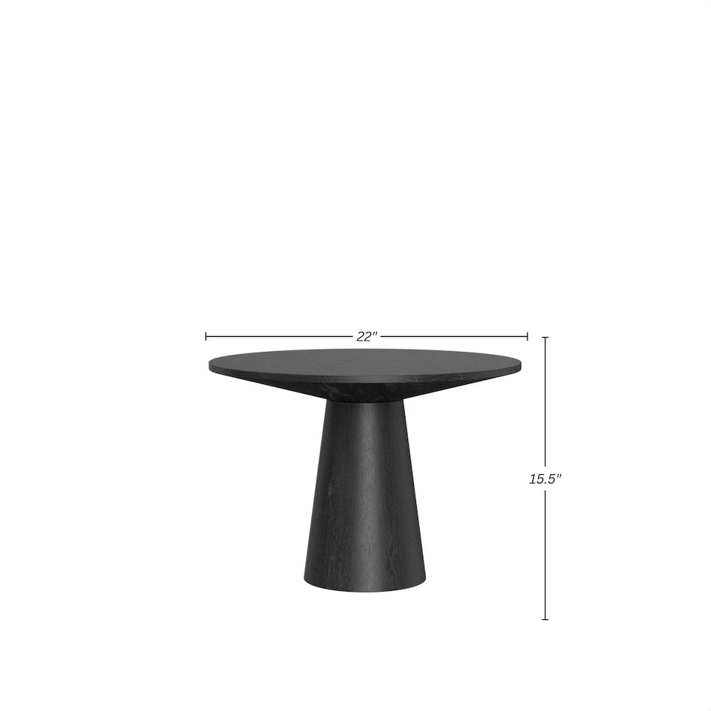 Cove 22" Coffee Table, Black