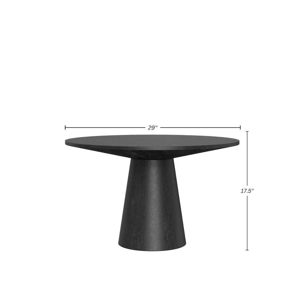Cove 29" Coffee Table, Black