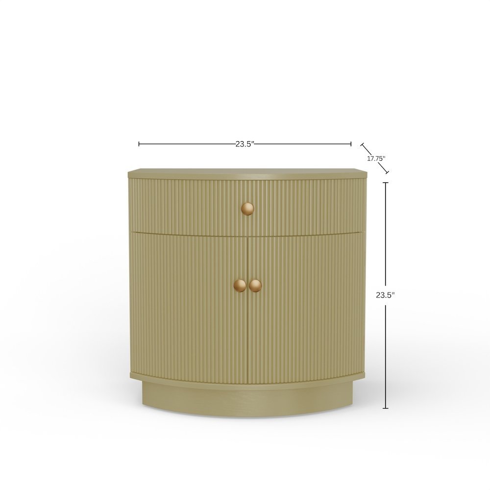 Nightstand Modern Contemporary Rubberwood with Oak Veneer Drawer and Shelf