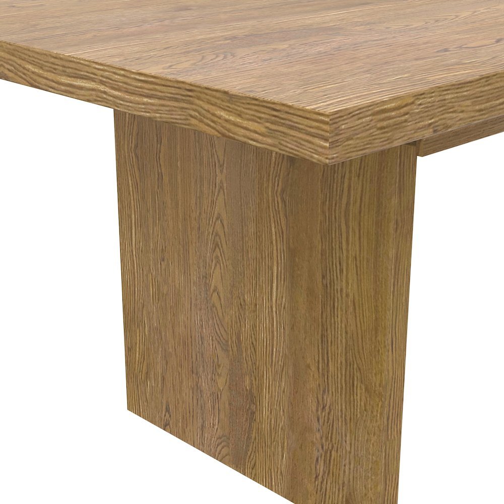 Oak Extendable Dining Table with Adjustable Height and Modern Rustic Design