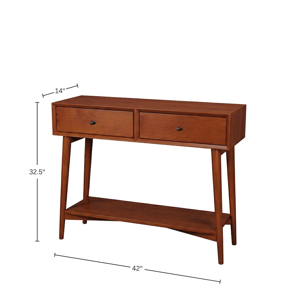 Flynn Console Table, Chestnut