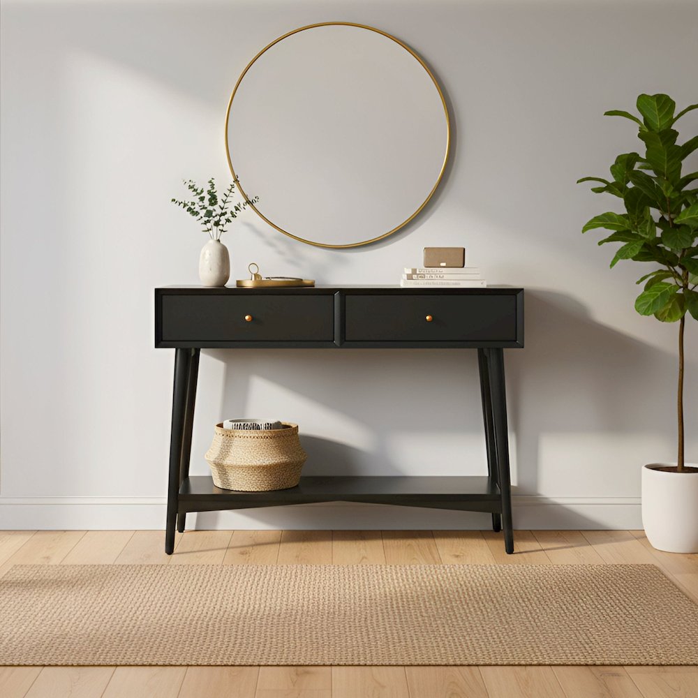 Flynn Console Table, Black