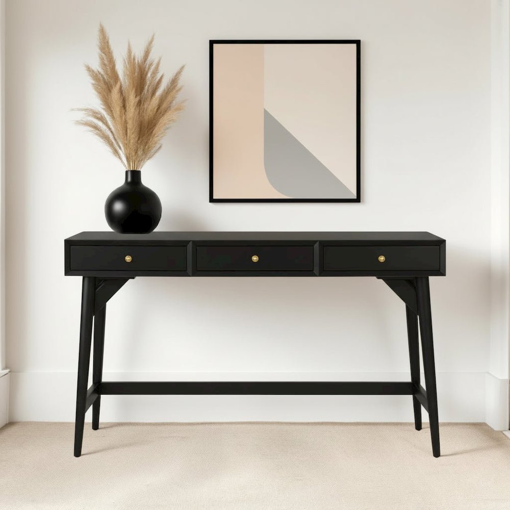 Flynn Large Desk, Black