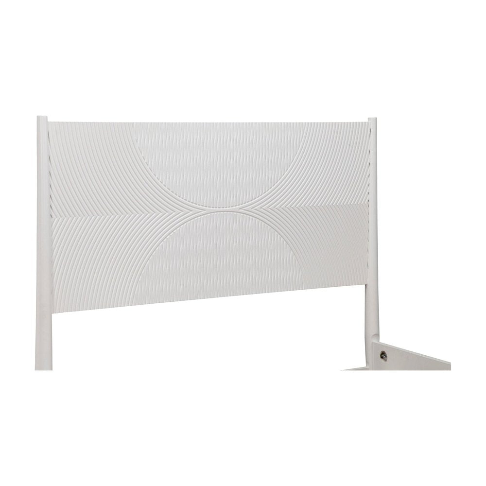 Tranquility Queen Panel Bed, White