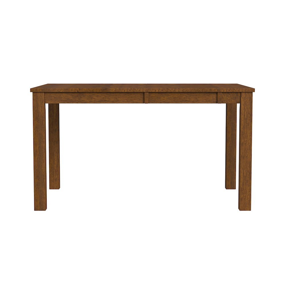 Rustic Whiskey Square Kitchen Table, 36 Inch to 54 Inch Dining Table