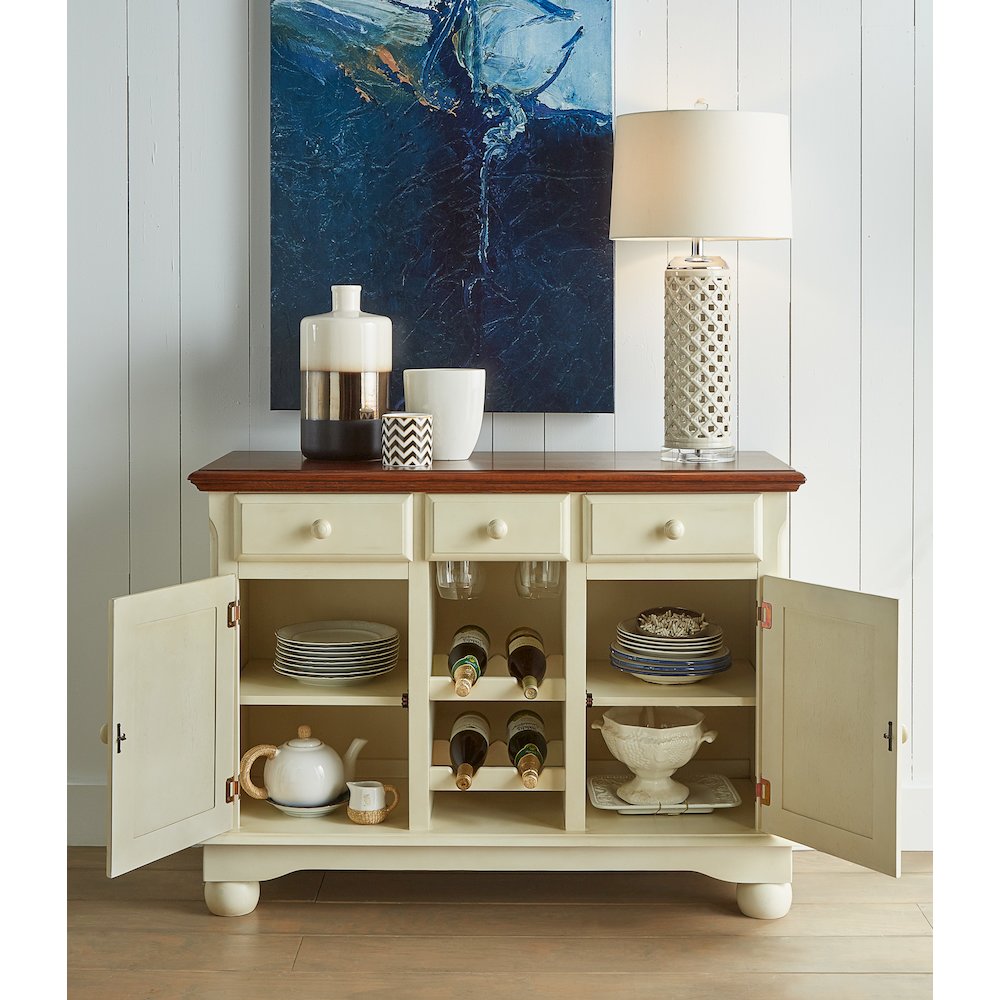 British Isles Server, Merlot-Buttermilk Finish