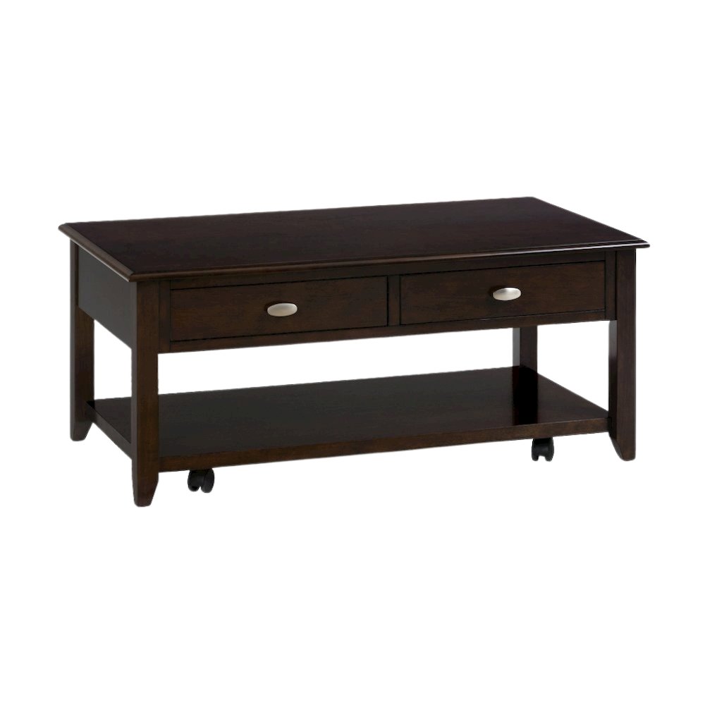 Brown Coffee Table for Living Room, Rectangular Table for Living Room