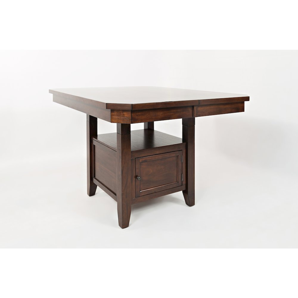 Manchester Contemporary Adjustable Height Storage Square 54" Dining Table